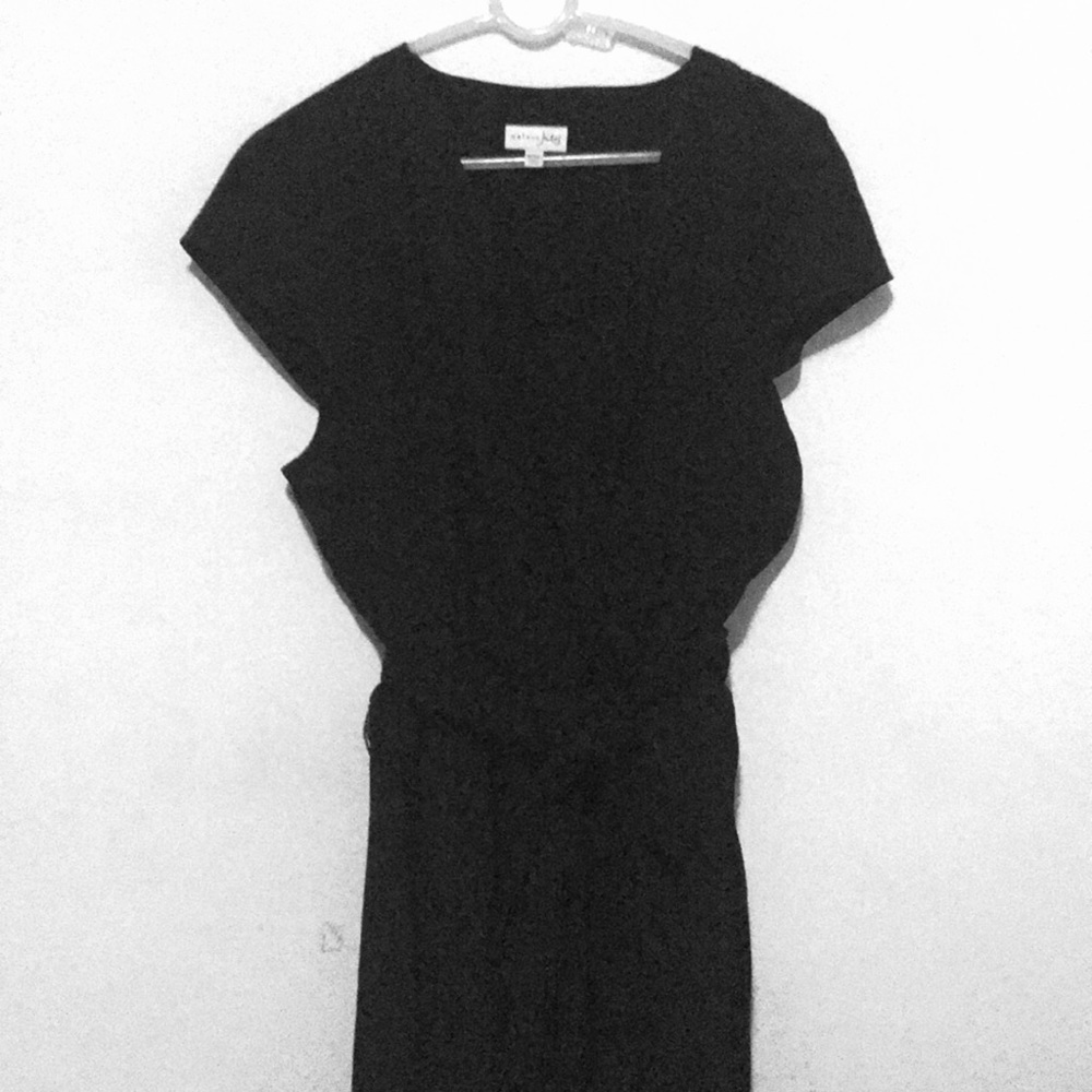Maison Jules black faux wrap dress